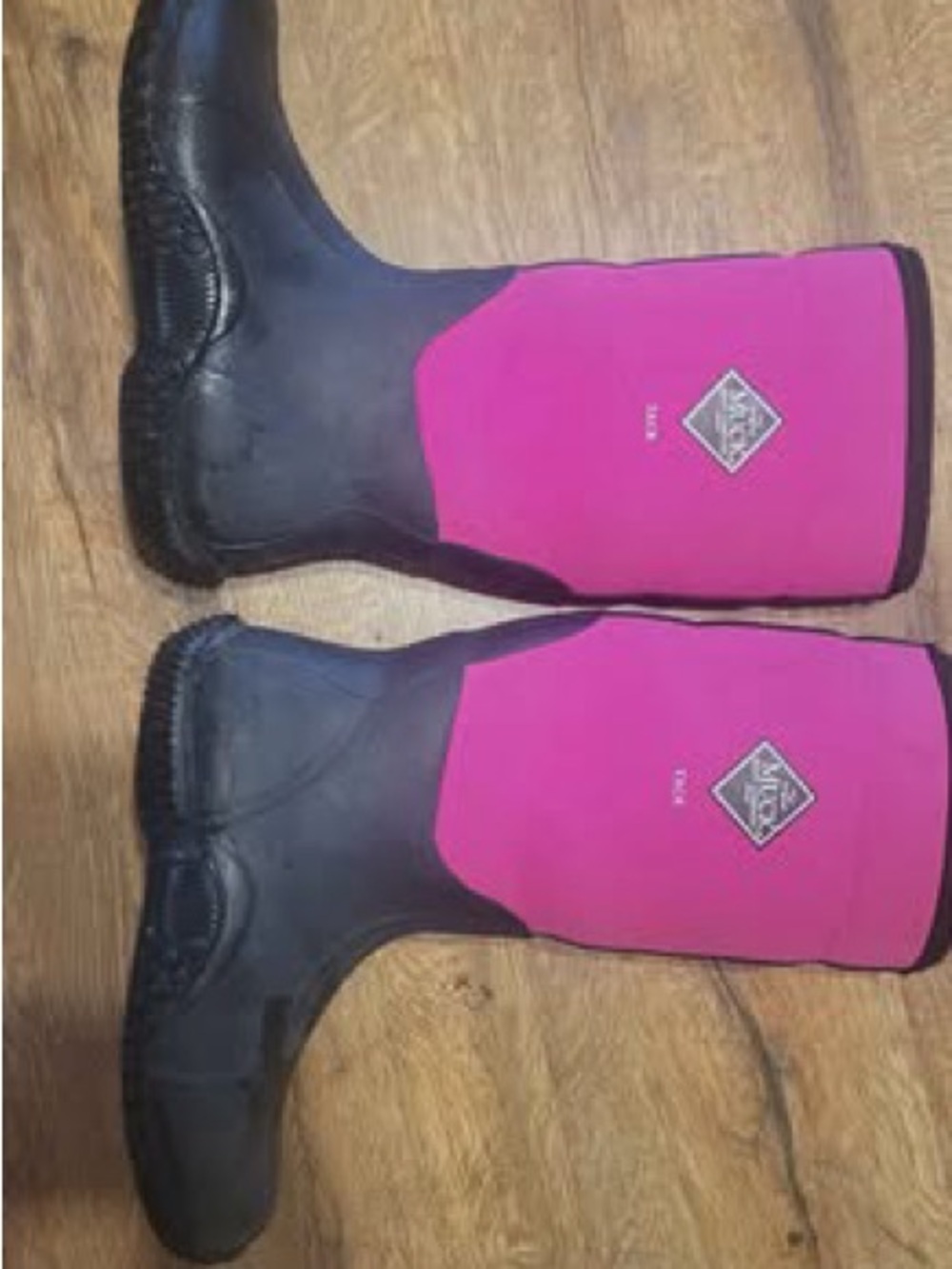 Pink & Black Muck Waterproof Boots